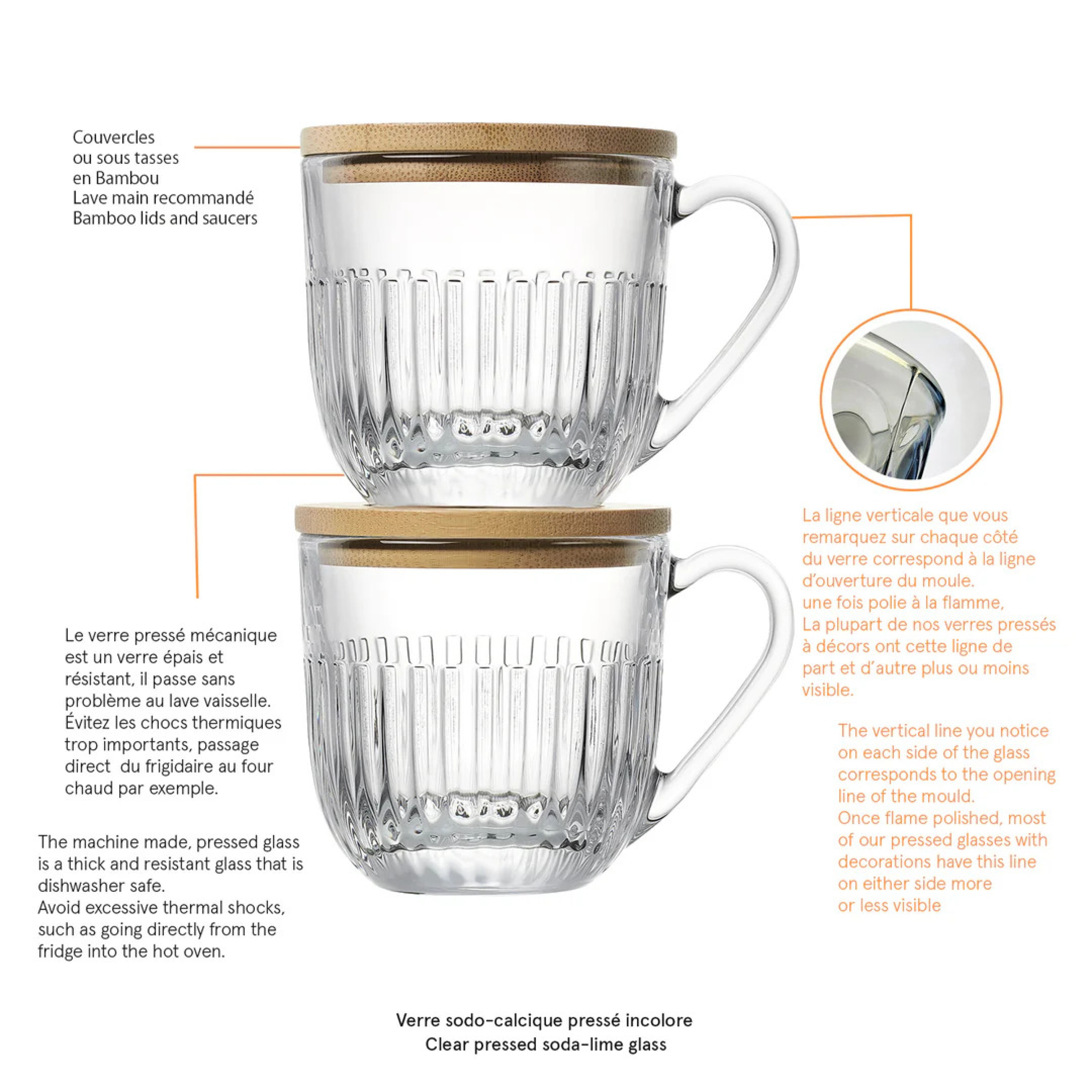 Tasse Expresso Ouessant En Verre Par La Rochère - Élégante Et Robuste